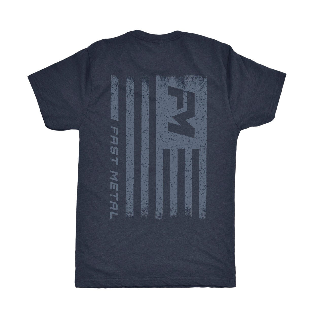 Distress Flag T-Shirt - Navy Heather