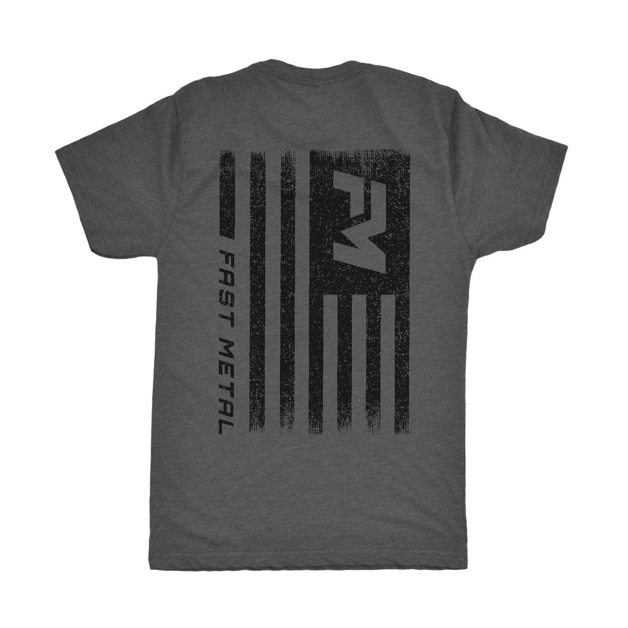 Distress Flag T-Shirt - Grey Heather