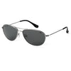 Silver Frame Smoke Polarized Lens