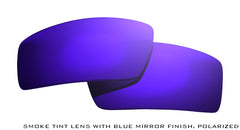 Blue Mirror Finish on Tanzania Smoke Polarized Lens