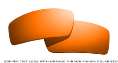 Orange Mirror Finish on Tanzania Smoke Polarized Lens