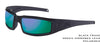 Matte Black Frame / Green Mirror Finish on Flash Beryllium Copper Polarized Lens