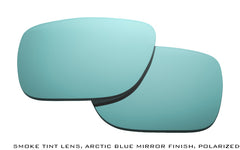 Arctic Blue Mirror Finish on Smoke Tint Polarized