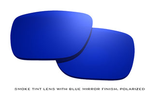 Blue Mirror Finish on Tanzania Smoke Polarized Lens