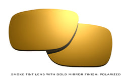 Gold Mirror Finish on Tanzania Smoke Polarized Lens