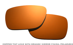 Orange Mirror Finish on Copper Tint Polarized