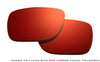 Red Mirror Finish on Tanzania Smoke Polarized Lens