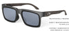 Gunmetal Frame with Gray Temple / Tanzania Smoke Polarized Lens