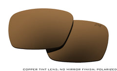 Copper Non-Mirrored Polarized Lens