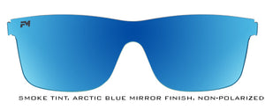 Arctic Blue Mirror Non-Polarized Shield Lens