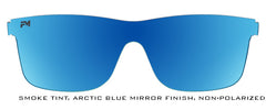 Arctic Blue Mirror Non-Polarized Shield Lens