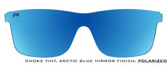 Arctic Blue Mirror Polarized Shield Lens