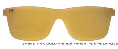 Gold Mirror Non-Polarized Shield Lens