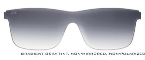 Grey Gradient Non-Polarized Shield Lens