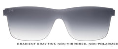 Grey Gradient Non-Polarized Shield Lens