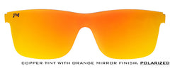 Orange Mirror Polarized Shield Lens