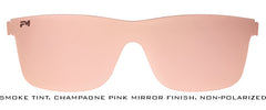 Champagne Pink Mirror Non-Polarized Shield Lens
