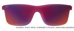 Red Mirror Non-Polarized Shield Lens