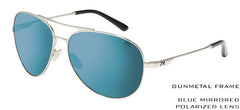 Gunmetal Frame / Blue Polarized Lens