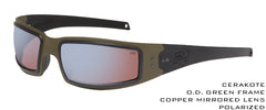 Olive Drab Green Cerakote Frame with Black Temples / Flash Beryllium Copper Polarized Lens