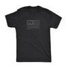 Distress Flag T-Shirt - Black Heather