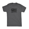 Distress Flag T-Shirt - Grey Heather