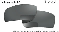 READER +2.50  Smoke Non-Mirrored Polarized Lens