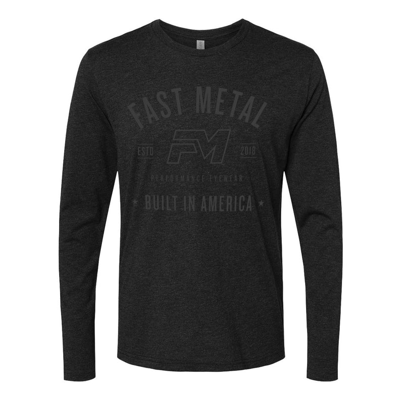 Built  L/S T-Shirt - Black Heather