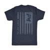 Distress Flag T-Shirt - Navy Heather