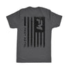 Distress Flag T-Shirt - Grey Heather